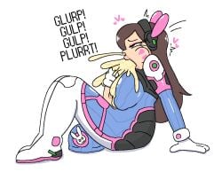 1futa autofellatio autopaizuri balls big_penis bodysuit breasts clothed clothing cum cum_in_mouth cum_out_nose cumming d.va drinking_cum ejaculation erection excessive_cum futa_only futanari heart holding_penis huge_balls huge_cock human light-skinned_futanari light_skin masturbation milkbuni mostly_clothed orgasm overflowing_cum overwatch penis penis_bigger_than_body penis_out rolling_eyes saliva saliva_on_penis self_sucking self_upload side_view sitting solo