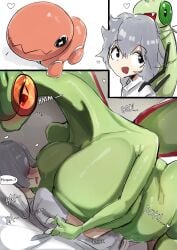 ... 1boy 1boy1girl 1girls anthro ass big_breasts blush breast_press breasts bug color comic dialogue dragon evolution evolutionary_family female female/male flygon generation_3_pokemon heart huge_breasts male male/female menyang my700 nintendo pokémon_(species) pokemon pokemon_(species) pokemon_rse pokemon_trainer size_difference thick_thighs trapinch url vibrava voluptuous white-haired_boy_(menyang) wings