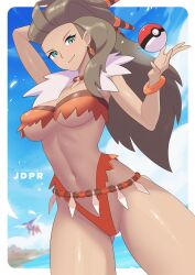 bikini female jdpr pokemon pokemon_sv professor_sada_(pokemon) solo