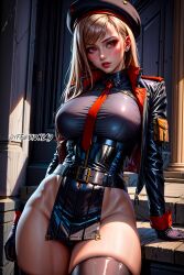 1girls ai_generated blonde_hair curvy_body curvy_figure diffusionlad female female_focus female_only goddess_of_victory:_nikke huge_breasts rapi_(nikke) stable_diffusion voluptuous voluptuous_female