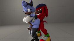 1boy 1futa 2023 3d 3d_(artwork) animated futanari knuckles_the_echidna male_on_futa no_sound oc sonic_(series) source_filmmaker tagme tilver_the_wolf video