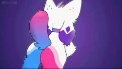 1girls animated animation_meme_community animator ass ass_cheeks crystal_(kittydogcrystal) edit furry furry_only kittydogcrystal shaking_ass shaking_butt solo tail youtube youtuber