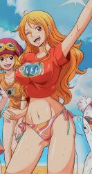 bikini bikini_bottom chandllucky female female_only koala_(one_piece) nami nami_(one_piece) one_piece post-timeskip shounen_jump weather_queen