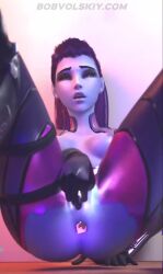 3d animated bobvolskiy female_masturbation masturbating masturbation mp4 overwatch sex_toy sound tagme vibrator video widowmaker