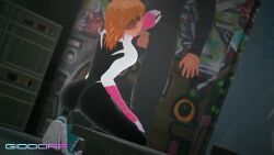 1boy 1girls 3d animated blonde_hair blowjob dark-skinned_male dark_skin doggy_style fellatio female giddora gwen_stacy gwen_stacy_(spider-verse) male/female marvel marvel_comics miles_morales sex spider-gwen spider-man spider-man:_across_the_spider-verse spider-man:_into_the_spider-verse spider-man_(series) straight tagme vaginal_penetration vaginal_sex video