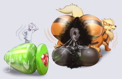 ambiguous_fluids anal anal_juice anus anus_outline arcanine ass balls balls_outline big_anus big_balls big_butt blush bodily_fluids body_hair butt_hair buttplug cheek_tuft crystal_heart duo faceless_character faceless_male facial_tuft feral fluffy fluffy_tail fur generation_1_pokemon genital_outline genitals hairy_balls heart heart_buttplug heavy_balls heavy_bottom hi_res huge_anus huge_balls huge_butt huge_buttplug huge_hips huge_thighs human hyper hyper_balls hyper_butt hyper_genitalia jewel_buttplug looking_back looking_pleasured lotolotl male mammal motion_lines multicolored_body multicolored_fur nintendo orange_body pokemon pokemon_(species) puffy_anus sex_toy size_difference size_play smile solo striped_body stripes tail thick_thighs tuft two_tone_body two_tone_fur