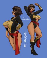 aged_up big_breasts big_thighs bleepideeboop brown-skinned_female brown_eyes brown_skin collar dark-skinned_female dark_hair dark_skin high_heels huge_breasts kamala_khan large_breasts luscious_lips marvel mature_female ms._marvel ms._marvel_(carol_danvers)_(cosplay) muscular_female muslim muslim_female nipple_bulge pakistani_female queen_of_hearts raceplay revealing_clothes short_hair solo text