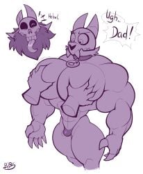 2boys 2males abs bobthetanuki bulge chest collar demon disney disney_channel disney_xd extrasizedbob father father_and_child father_and_son furry furry_only gay horns incest king_clawthorne male male/male male_only muscle muscles muscular muscular_arms muscular_male no_humans papa_titan_(the_owl_house) pec_grab pec_grasp pecs pectoral_grab pectorals skull_head small_bulge small_penis son the_owl_house the_owl_house_(finale) tiny_penis titan_(the_owl_house) yaoi