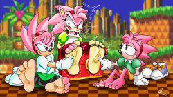 16:9 4_toes amy_rose anthro biped bound classic_amy_rose classic_sonic_(universe) feet female foot_fetish foot_focus group hi_res rosy_the_rascal_(archie) sega selfcest skoufidios soles sonic_(series) sonic_cd sonic_the_hedgehog_(archie) sonic_the_hedgehog_(series) square_crossover tickle_torture tickling tickling_feet toes trio widescreen