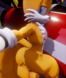 1boy 3d anus ass balls exposed_torso femboy footwear fox fuckboy furry furry_only girly gloves handwear hangar male male_only mikumikudance mobian_(species) nipples nude plane sega smile smiling_at_viewer smirk sonic_(series) sonic_the_hedgehog_(series) stellavideos tails tails_the_fox