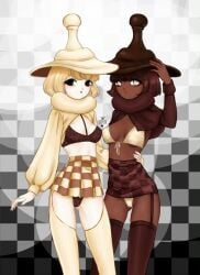 2023 2girls artist_request chess_choco_cookie cookie_run cookie_run_ovenbreak girly hi_res multiple_girls prostitution slutty_outfit tagme