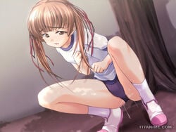 clothing gym_uniform hizuki_mitsuna kawagishi_keitarou peeing ringetsu urine young