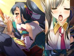 blowjob censored hongou_kazuto kan'u_unchou_(koihime) koihime†_(series) koihime_musou