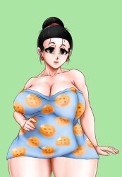 bathroom big_belly big_breasts chichi dragon dragon_ball dragon_ball_super dragon_ball_z milf mommy mother nude voluptuous voluptuous_female yinsalgurth