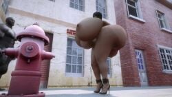 3d alternate_breast_size animated asian_female black_penis curvy curvy_figure dancing dark-skinned_male hyper hyper_ass hyper_penis large_ass large_breasts makad321 no_sound skyrim tagme video voluptuous voluptuous_female