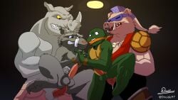 4boys anthro bebop bondage deadinside97 gag gay group_sex male/male master_splinter michelangelo protagonistsub_antagonistdom rape rocksteady teenage_mutant_ninja_turtles