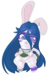 1girls accessory allegra_(mario_+_rabbids) areolae blue_eyes blue_hair breasts female female_only full_body long_hair mario_(series) mario_+_rabbids mario_+_rabbids:_sparks_of_hope matching_hair/eyes naked naked_female nipples nude nude_female peruredi pussy rabbid raving_rabbids small_breasts solo solo_female very_long_hair