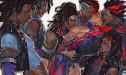 6+boys 7boys across_the_spider-verse dark-skinned_male dark_skin doppelganger gangbang gay gay_domination gay_sex hobart_brown hobie_brown interracial irish irish_male latino male_only marvel mexican mexican_irish mexican_male miguel_o'hara mmmmmmm_sevensome sevensome spider-punk tan-skinned_male tan_skin