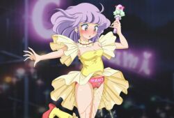 creamy_mami embarrassed frilled_socks knee_socks kneehighs kneesocks magical_angel_creamy_mami microphone omorashi panties peeing peeing_self red_panties singing skirt_up socks tagme tyao urinating urinating_female urination urine yellow_socks yuu_morisawa