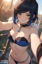 yelan (genshin impact) from genshin impact by arleryn