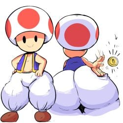 1boy ass big_ass big_butt butt clothed clothing coin cute edit elchilenito fat_ass fat_butt femboy full_body fully_clothed huge_ass huge_butt looking_at_viewer male male_only mario_(series) mob_face multiple_views nintendo simple_background slap slapping_butt smacking_ass smacking_own_ass smile solo standing super_mario_bros. thick_ass thick_butt toad_(mario) transparent_background white_background