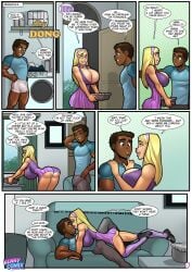 1boy 1boy1girl 1girls 2023 5:7 6_panel_comic assertive assertive_female bimbo blonde blonde_female blonde_hair boxers breasts_bigger_than_head busty casserole cleavage cock_hungry comic comic_page couch dark-skinned_male dark_skin dialogue door doorway female horny_female house huge_breasts human human_only interracial kennycomix light-skinned_female light_skin lindsay_patterson long_hair lying_down male meet_the_neighbors page_9 panties rabies-t-lagomorph short_skirt smile smiling smiling_at_another straight terrance_simmons top_heavy twitter underwear voluptuous voluptuous_female