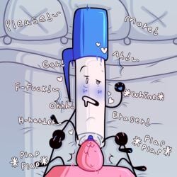 battle_for_dream_island bfb bfdi cuntboy eraser_(bfdi) intersex male_only object_shows omgpenthatapentagon pen_(bfdi) penetration sex