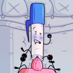 battle_for_dream_island belly_bulge bfb bfdi eraser_(bfdi) object_show object_shows omgpenthatapentagon pen_(bfdi) sex the_power_of_two