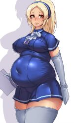 bbw belly_overhang big_belly big_breasts big_female blush chubby chubby_female embarrassed fat fat_ass fat_female fat_fetish fat_girl fat_woman fatty kipteitei large_female obese obese_female overweight overweight_female plump pork_chop thick_thighs tonegawa_ange trauma_center weight_gain