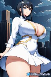 ai_generated big_breasts big_butt capi_mapache kill_la_kill kiryuuin_satsuki nsfw thick_ass thick_legs thick_thighs