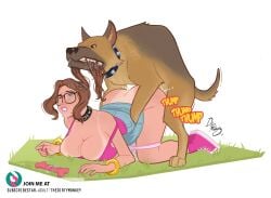 1girls ass big_ass big_breasts blue_eyes blush breasts brown_hair canine clenched_teeth clothed_sex clothing collar cum cum_in_pussy cum_inside doggy_style drool female female_on_feral female_penetrated feral feral_on_female feral_on_human feral_penetrating feral_penetrating_female feral_penetrating_human from_behind german_shepherd glasses hair_pull human human_female human_on_feral interspecies knotted long_hair male nonhuman_male_on_human_female panties panties_down pawg penetration ponytail pulling_hair pulling_ponytail sarah_sweet sex skirt skirt_lift spread_legs stacked thedirtymonkey vaginal_penetration white_panties zoophilia