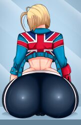 1girls big_butt blonde_hair butt cammy_white capcom fat_ass female female_only large_butt light-skinned_female light_skin puffy_pussy pussy_outline solo solo_focus sonson-sensei street_fighter street_fighter_6 wide_hips