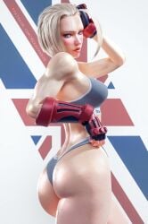 1girls 3d 3d_(artwork) absurd_res ass big_breasts blonde_hair breasts british british_female calvin_klein cameltoe cammy_white capcom curvaceous dat_ass erect_nipples female female_focus female_only gloves hard_nipples mikadawn muscular muscular_arms muscular_female scar scar_on_face short_hair solo solo_female solo_focus street_fighter street_fighter_6 thick_thighs thighs union_jack wide_hips