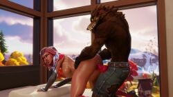 1boy 1boy1girl 1girls 3d anal anal_sex animal_genitalia animated anthro anthro_penetrating anthro_penetrating_human ass ass_grab bed bedroom bent_over big_ass big_penis bigger_male blender boobs breasts breasts_out canine canine_penis comandorekin commission dire_(fortnite) doggy_style dominant_male female femsub fortnite from_behind from_behind_position high_resolution highres hip_grab hips huge_ass huge_cock interspecies jiggling_ass jiggling_breasts large_ass looking_back looking_pleasured loop male male/female maledom medium_breasts moaning moaning_in_pleasure monster nude penetration penis red_hair rekin3d sound thick_thighs thighs valor_(fortnite) video werewolf wolf