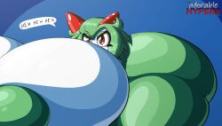 big_ass big_breasts breasts bubble_butt emillie_(zanbonsen) fair_argument_but… huge_ass huge_breasts kirlia pokémon_(species) pokemon pokemon_(species) thick_thighs wide_hips zanbonsen