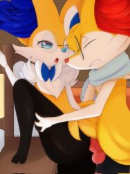 anthro anthro_on_anthro anthro_penetrated anthro_penetrating anthro_penetrating_anthro ass black_body black_fur blue_body blue_fur blush braixen canid canine duo female female_penetrated fur generation_6_pokemon genitals intraspecies koi_the_braixen lucazura male male/female male_penetrating male_penetrating_female mammal multicolored_body nintendo penetration penile penile_penetration penis penis_in_pussy pokemon pokemon_(species) pussy sex vaginal_penetration vaginal_penetration