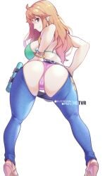 1girls ass bikini breasts dat_ass female female_only hotvr huge_ass jeans light-skinned_female light_skin long_hair nami one_piece orange_hair panties post-timeskip thick_thighs thighs torn_clothes