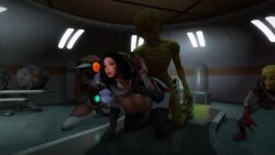 3d 3d_animation alien alien_humanoid animated fallout interspecies no_sound nuka_girl spacesuit straight tagme vault_dweller video zetan