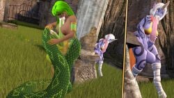 2futas 3d 3d_(artwork) autofellatio autopenetration big_breasts breasts canastus cassiopeia_du_couteau celestial_(league_of_legends) completely_nude cum diphallia diphallism duo equine_penis futa_only futa_with_futa futanari goat green_hair hemipenes huge_cock humanoid lamia league_of_legends long_tail masturbation monster_girl_(genre) mostly_nude multi_penis naga nude nude_futanari oral penis pinup pose reptile riot_games scales scalie self_fuck snake soraka source_filmmaker video_games voyeur watching wide_hips yellow_eyes