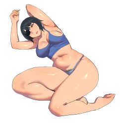 arm_up armpit asian asolhoe barely_clothed belly belly_button big_breasts black_hair breasts busty chainsaw_man clothed curvaceous curves curvy curvy_body curvy_female curvy_figure curvy_hips dark_hair drunk eye_patch eyepatch female_pubic_hair himeno_(chainsaw_man) huge_breasts large_breasts legs light-skinned_female light_skin milf pubic_hair pubic_hair_peek short_hair shounen_jump thick thick_thighs thighs tomboy tummy