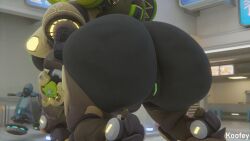 1girls 3d ass big_ass big_breasts blender breasts exhibitionism female huge_ass huge_breasts koofey nipples orisa overwatch presenting pussy robot robot_girl solo solo_female vaginal_penetration