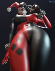 1girls 3d 3d_(artwork) antiheroine ass athletic athletic_female batman:_arkham_knight batman_(series) big_ass big_breasts blue_eyes bodysuit breasts bubble_ass bubble_butt busty clown_girl curvaceous curvy curvy_figure dc dc_comics digital_media_(artwork) eyebrows eyelashes eyes female female_focus female_only fit fit_female harley_quinn harley_quinn_(classic) harley_quinn_(injustice) hips hourglass_figure huge_ass huge_breasts human injustice_2 large_ass large_breasts legs light-skinned_female light_skin lips mature mature_female pale-skinned_female pale_skin smitty34 solo solo_female straight thick thick_legs thick_thighs thighs top_heavy upper_body villain villainess voluptuous waist wide_hips