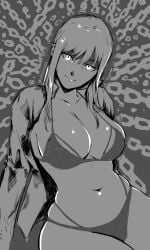 1girls big_breasts bikini breasts busty chainsaw_man cleavage female female_only hourglass_figure large_breasts legs looking_at_viewer makima_(chainsaw_man) missfaves monochrome navel open_clothes sensual smile solo swimsuit thick_thighs thighs thin_waist voluptuous wide_hips