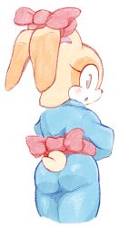 10s 1girls 2019 :o anthro ass blush bowtie clothed clothed_female cream_the_rabbit cub eyelashes female from_behind furry furry_female jetfrozen long_ears looking_at_viewer looking_back open_mouth rabbit rabbit_ears rabbit_humanoid rabbit_tail red_bowtie red_ribbon ribbon sega skin_tight solo sonic_(series) standing tail transparent_background young yukata