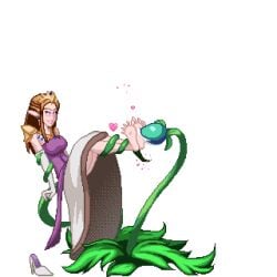 animated blushing clothed feet foot_fetish gif hearts high_heels jayakun pixel_art plant princess_zelda restrained struggling tentacle the_legend_of_zelda tickling tickling_feet transparent_background twilight_princess vines zelda_(twilight_princess)