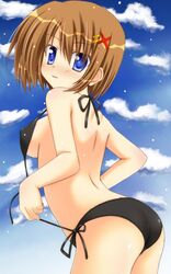 bikini erect_nipples female hayate_yagami human lask mahou_shoujo_lyrical_nanoha mizugi undressing