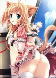 ass lolita_fashion miyama-zero nekomimi nipples nopan oppai tail