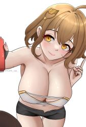 1girls anis_(nikke) big_breasts breasts female gibb_san goddess_of_victory:_nikke light-skinned_female light_skin looking_at_viewer thick_thighs