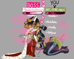 2boys 2femboys all_fours all_the_way_to_the_base anthro ass balls bimbo bimbofication bottom_heavy bottom_heavy_femboy canine cock_worship corset crossdressing crown cum_drip cum_in_mouth cum_in_throat dedoggyskullz deep_throat deepthroat deepthroat_holder dotolie eye_contact fellatio femboy femboy_on_femboy femboy_only femboydom femboysub furry garter_straps gigantic_ass girly good_boy green_skin huge_ass huge_balls hung_trap kneeling male male_only moochi_(deaddoggyskullz) oral oral_sex orc orc_male pulling_hair robe sloppy submissive_male thick_thighs thighhighs trap yaoi