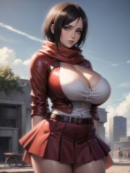 mikasa ackerman from attack on titan by xepon real